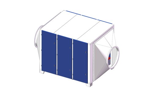 Fume purification box